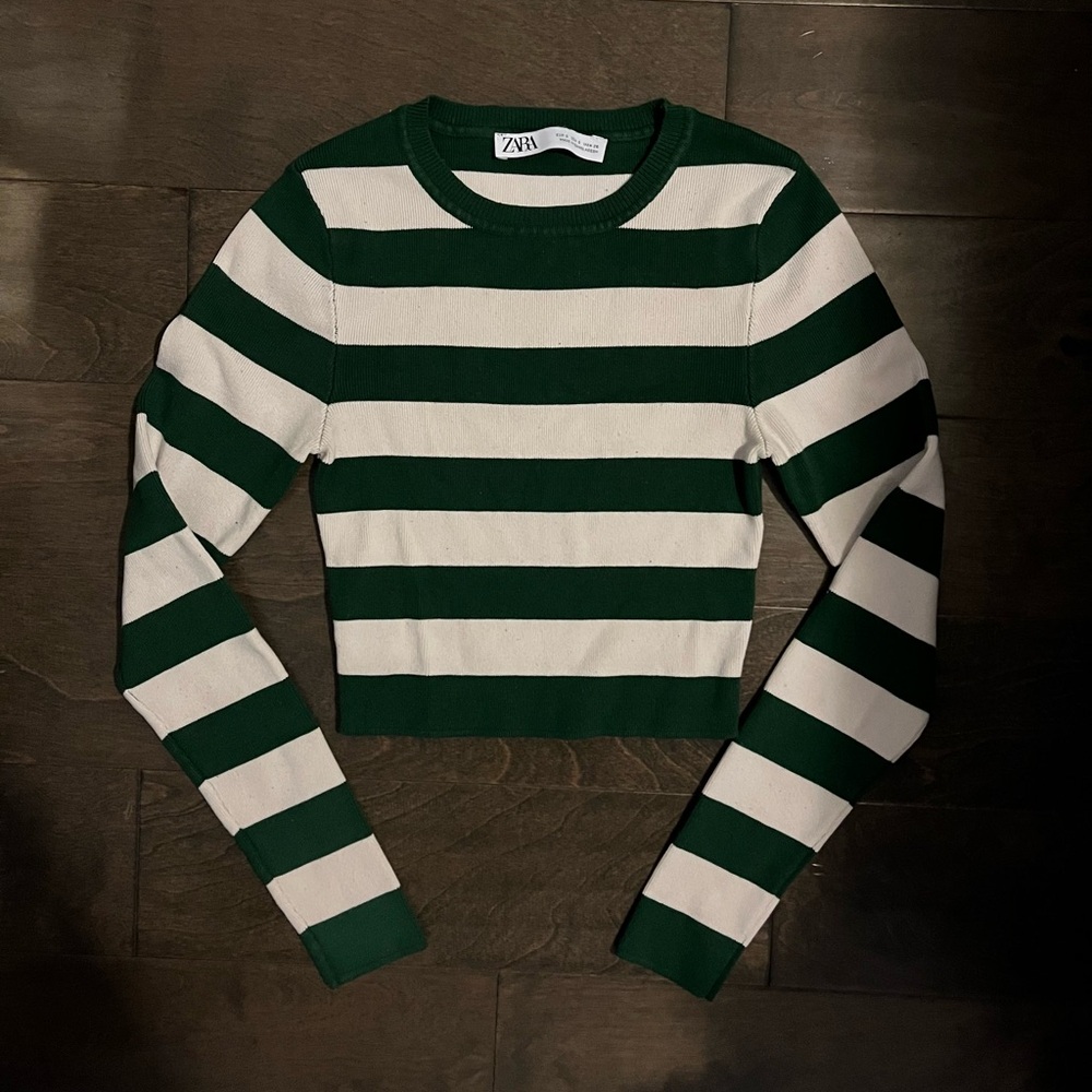 Cropped Stripped Sweater